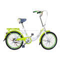 Green Color City Bike with Side Kickstand
